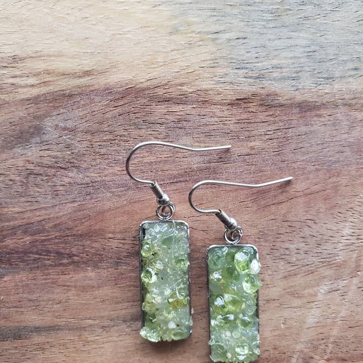 Moon studio jewelry - Wholesale Dangle Earrings - Dangle raw stone earrings8