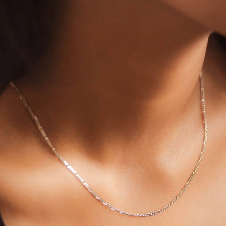CURIOUS CREATURES – wholesale Kedjehalsband – Figaro Halsband (Silver)