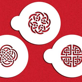 Keltiska knutar Cookie stencil för wholesale av Designer Stencils