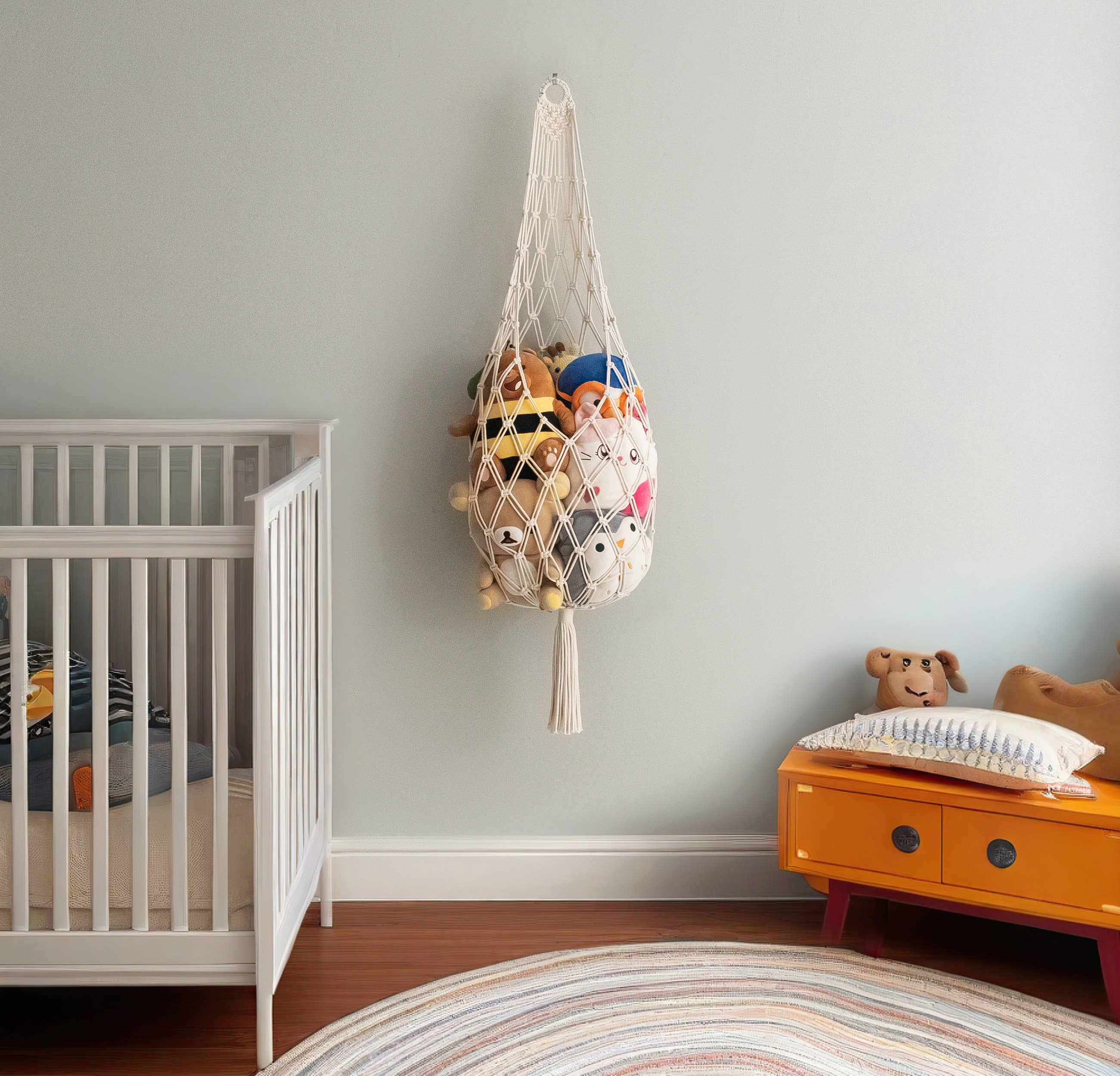 BeanDaikon – wholesale Stuffed/plush toy – Kids & baby – Toy Storage Hammock For Boho Nursery Organization I955