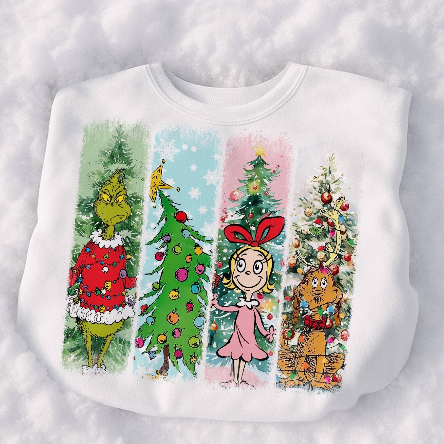 DLT Ecommerce – Engroshandel Grafisk t-shirt - Dame – Grinchmas juletrøje, sød julefilm sweatshirt2