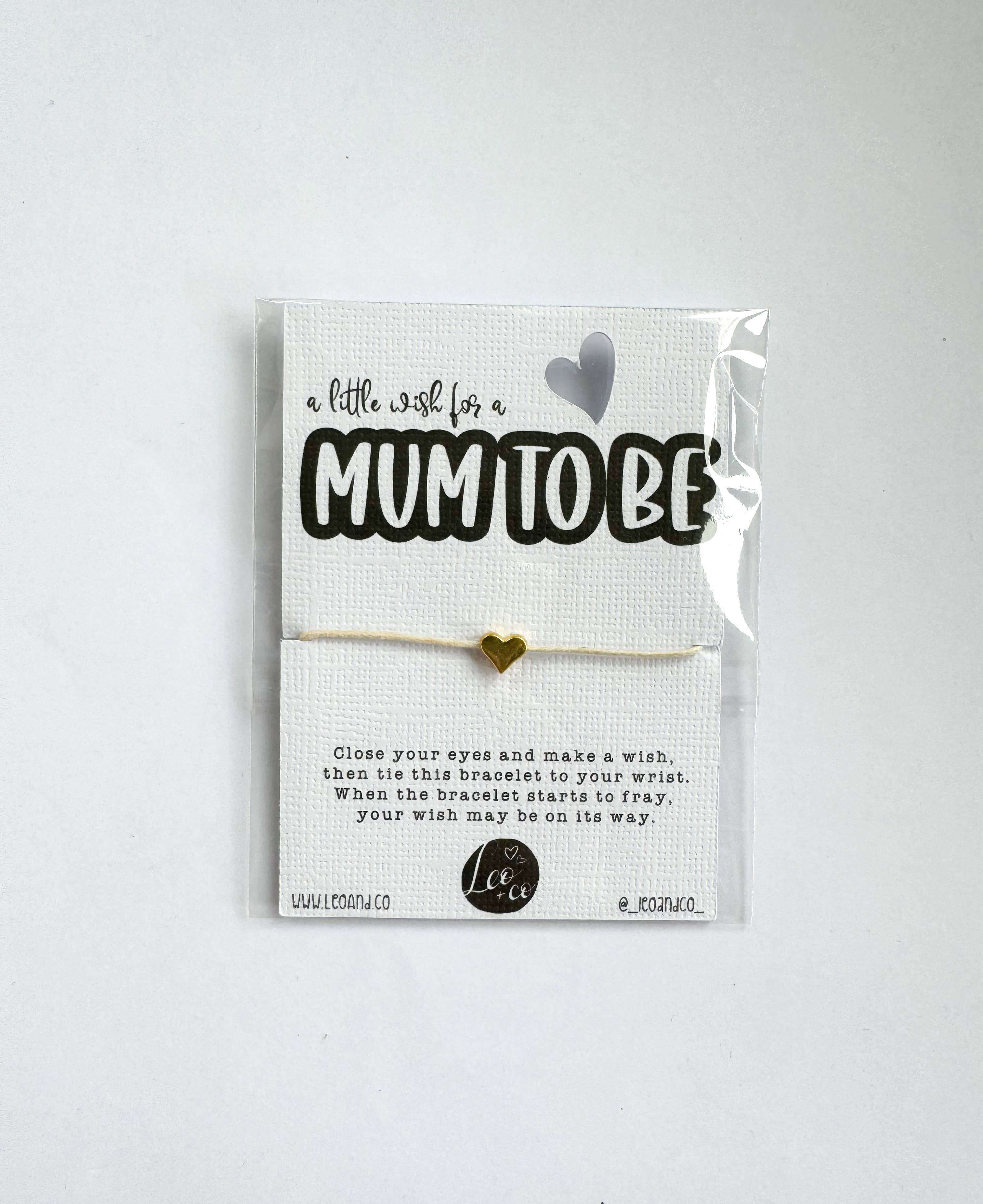 Leo & Co Gifts – wholesale Charm/dangle bracelet – Mum To Be Wish Bracelet0