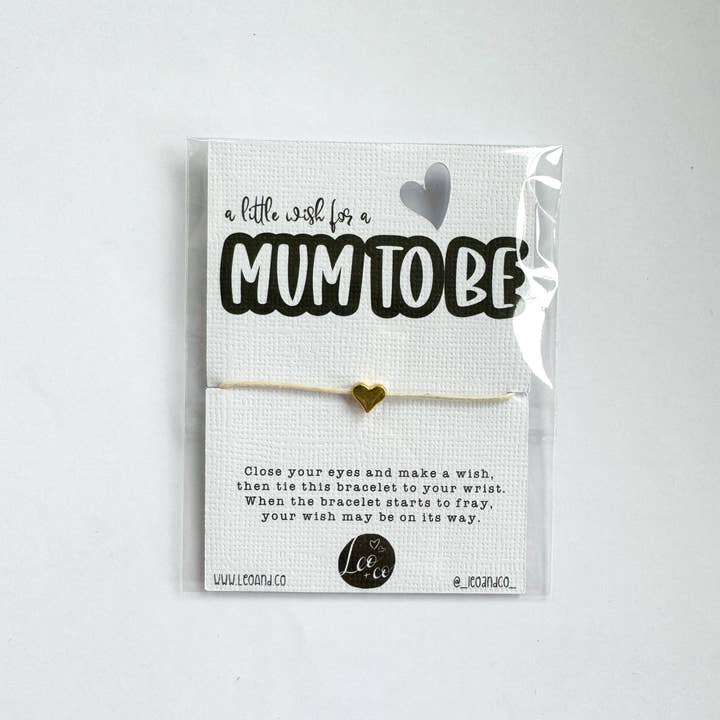 Leo & Co Gifts – wholesale Charm/dangle bracelet – Mum To Be Wish Bracelet0