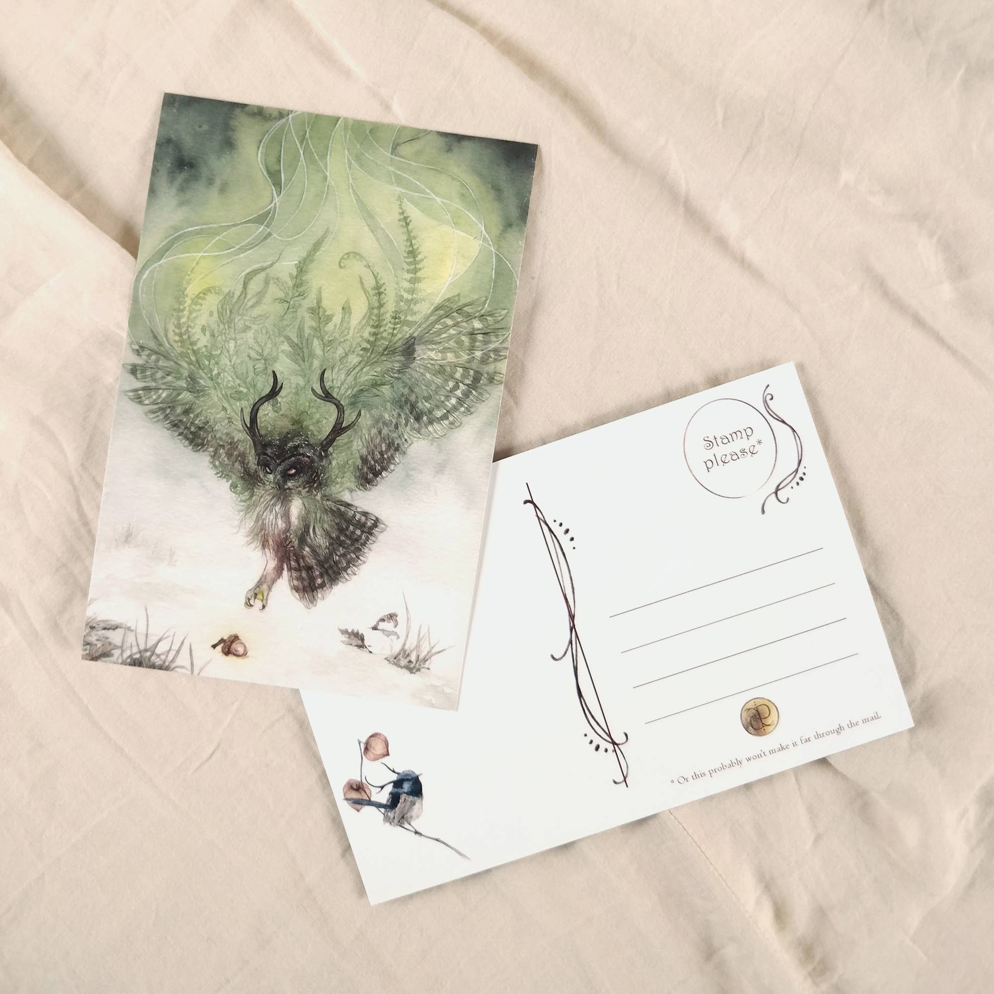 Ameluria - Wholesale Postcard - Equinox Owl Postcard1