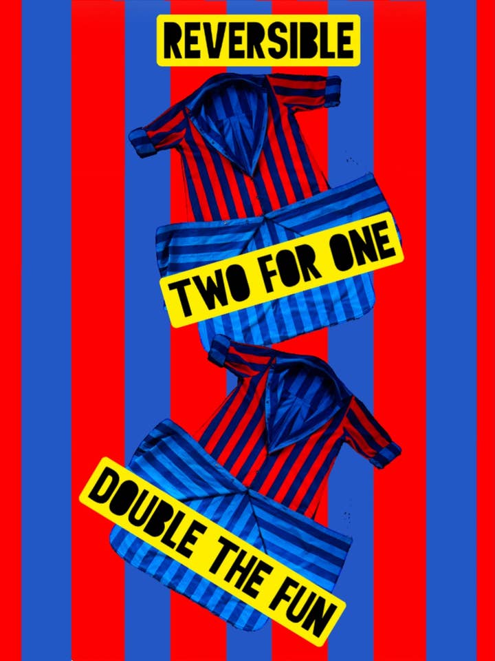 Reversible Surf Stripe Shirt Dress for wholesale by Cabana Club California