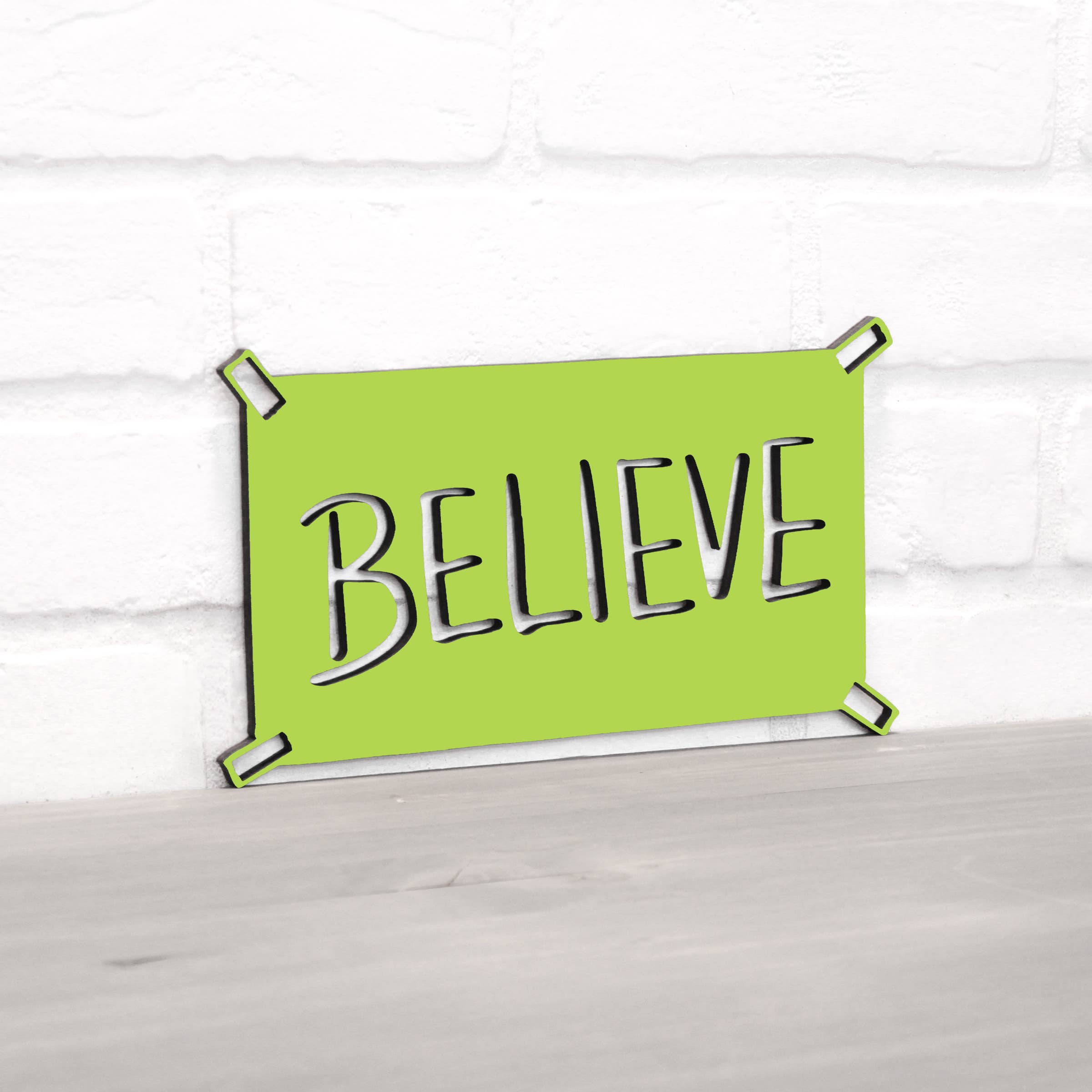 Spunky Fluff - Wholesale Wall Sign - Believe Ted Lasso Quote Locker Room Sign11