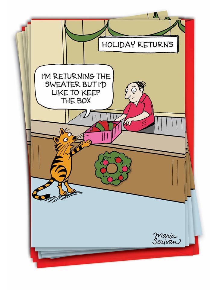 Caixa com 12 Cartões de Natal - Keep The Box por atacado de NobleWorks