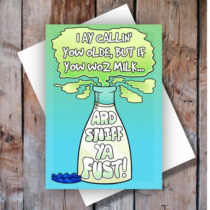 ¡Te Estoy Llamando Viejo! Tarjeta de Cumpleaños para venta al por mayor de Black Country Cards