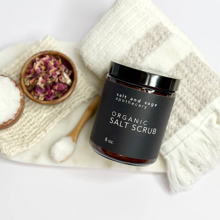 Salt & Sage Apothecary - Wholesale Body Scrub/Exfoliant - I AM Loved Organic Dead Sea Salt Scrub