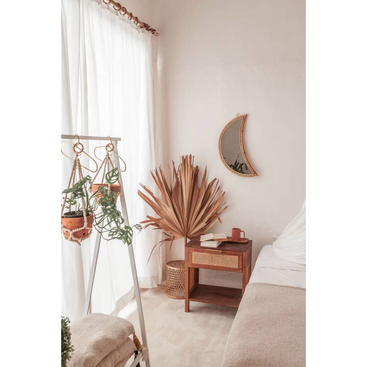 Village Thrive – wholesale Wall mirror – Luna Rattan Mirror3