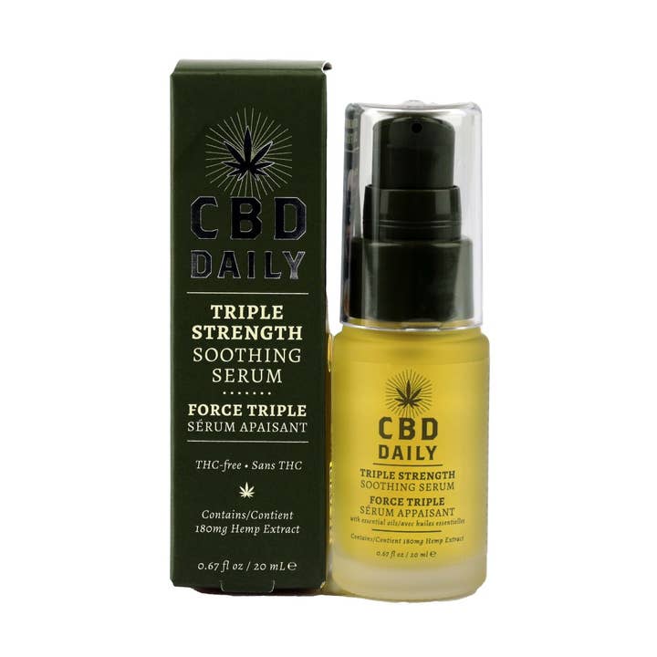 CBD Daily Soothing Serum Triple Strength 180 mg Mint for wholesale by Earthly Body