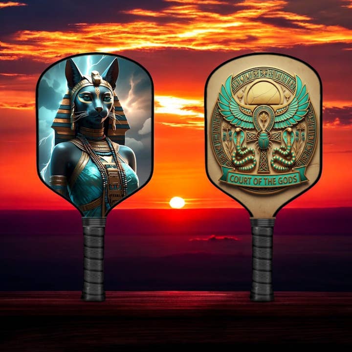 Dioses del Antiguo Egipto - Bastet - Pala de pickleball para venta al por mayor de The Mad Pickler