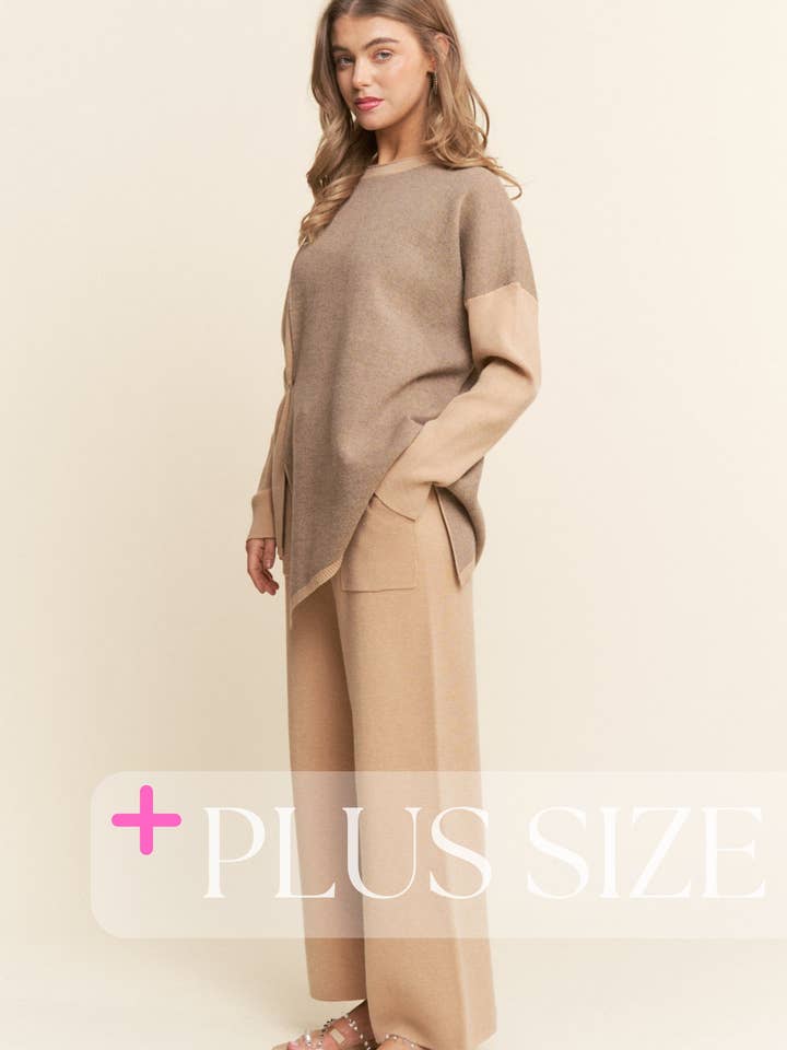 J.NNA - Wholesale Top & Pant Set (NOT Loungewear) - Women's - Soft Knit 2PC Set Long Sleeve Top & Bottoms S-L/1X-3X9