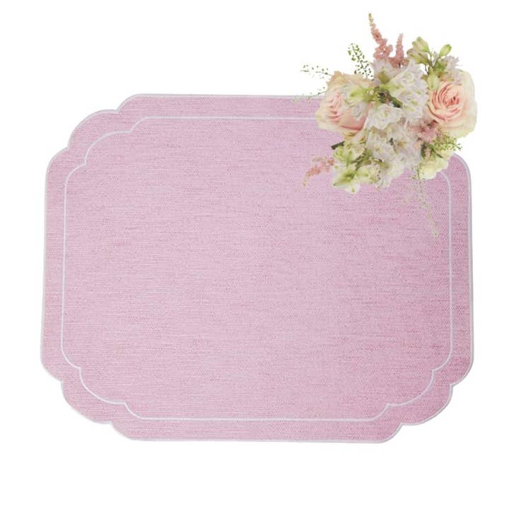 Madame Smart Ltd - Venta al por mayor Manteles individuales - Manteles "Pinta el Mundo de Rosa" - Juego de 41