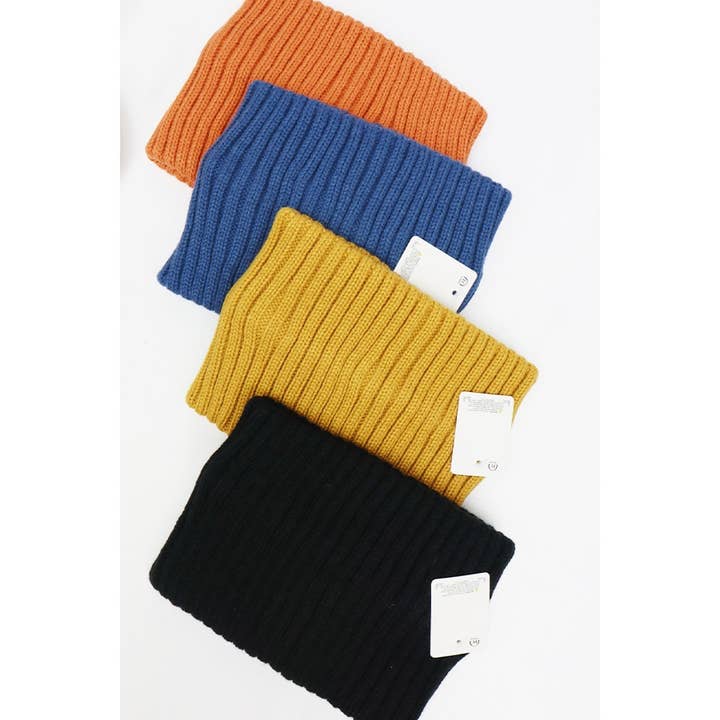 MIX COLOR Solid Winter Knit Headband Neck Wamer for wholesale on Faire
