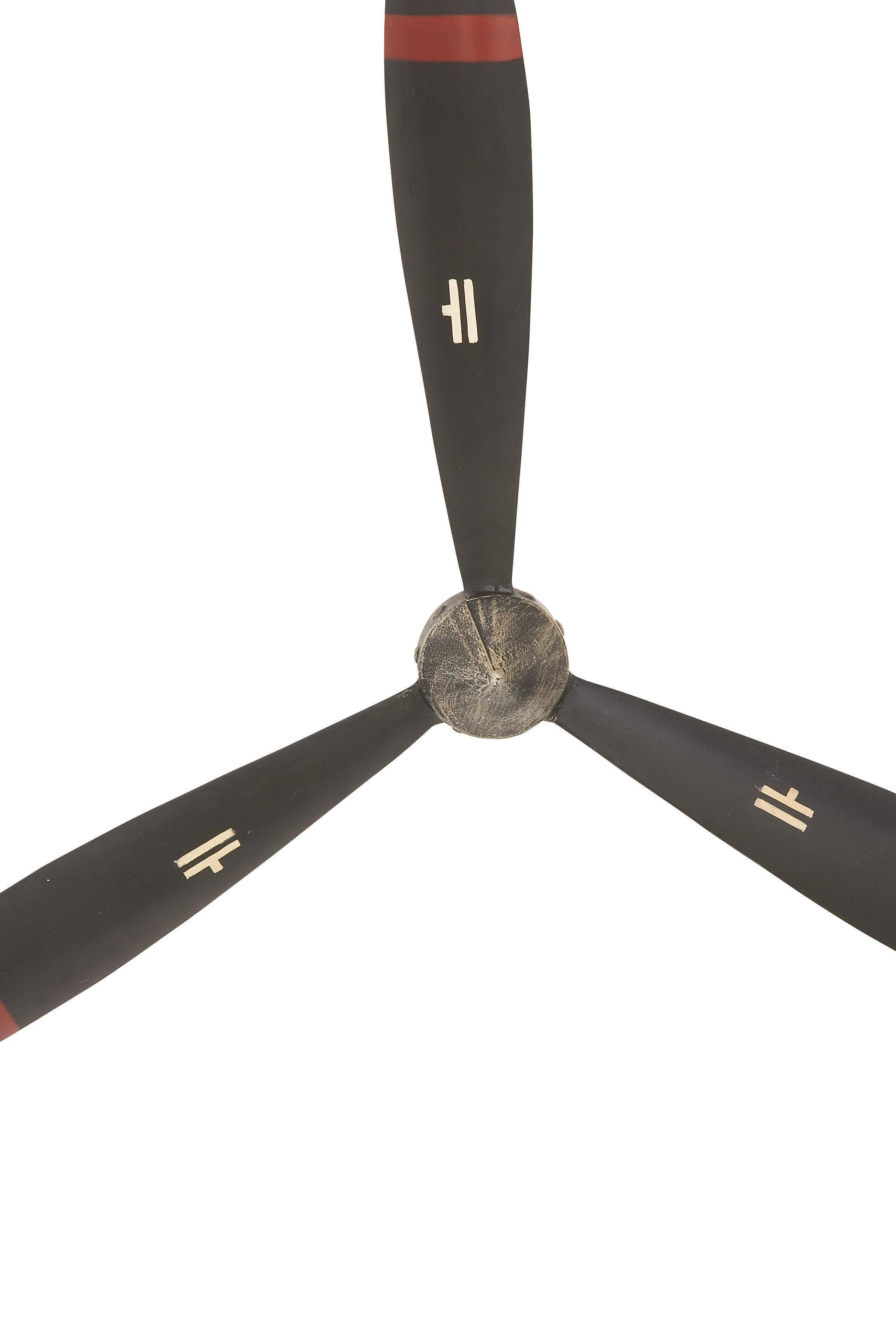 Import Corner - Wholesale Wall Accent - A-93228: METAL PROPELLER WALL DECOR 22"W, 25"H5