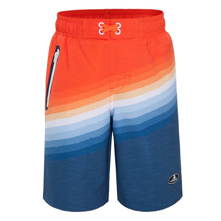 Rokka & Rolla, Inc - Wholesale Swim Shorts - Kids - Boys' 4-Way Stretch Mesh Lined Swim Trunks Swimwear