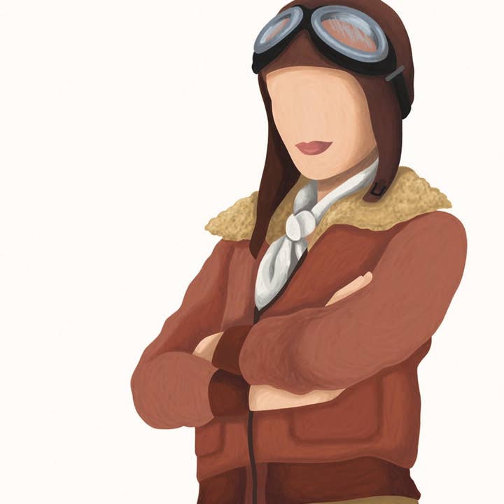 Draw Me a Song – wholesale Art print – Amelia Earhart Art Print