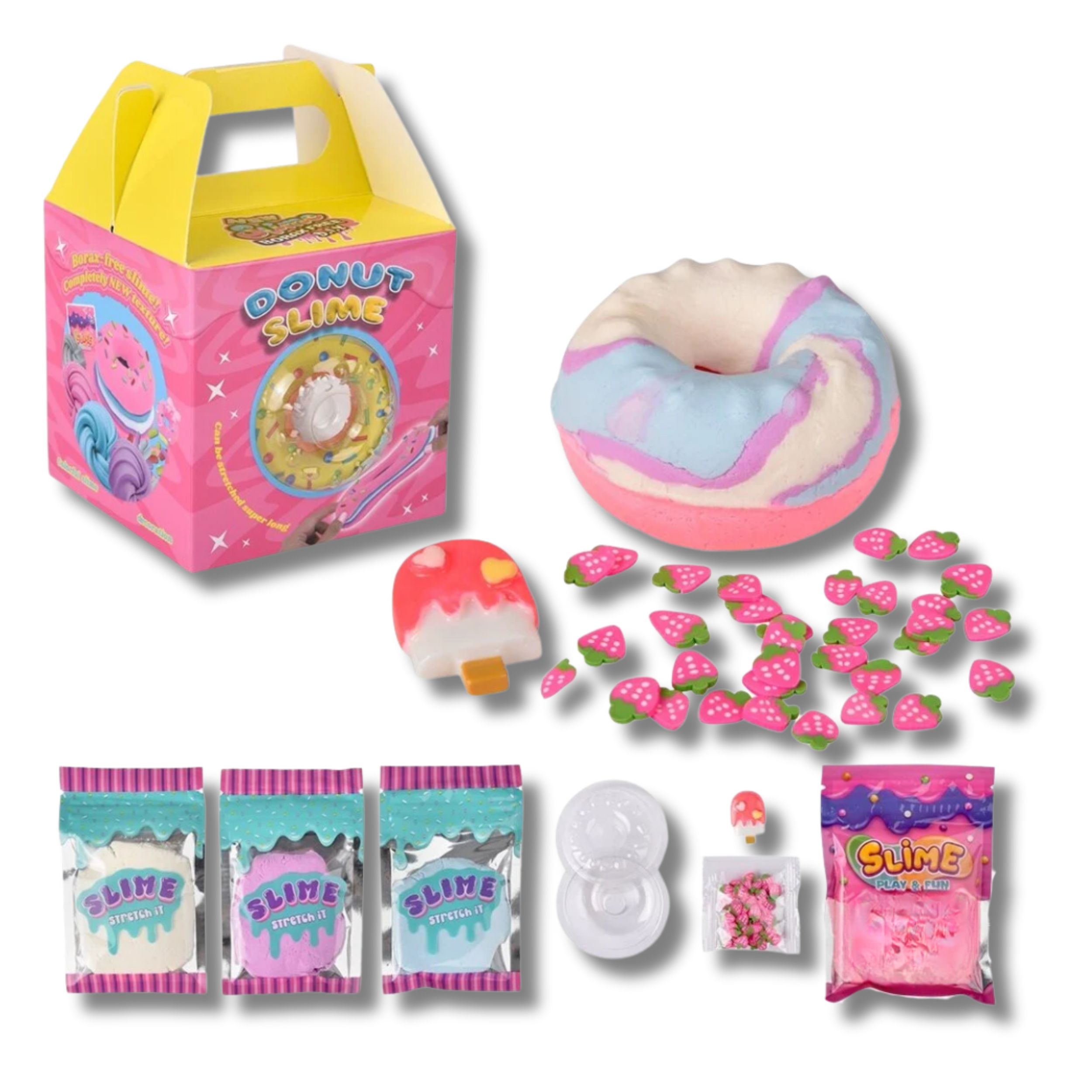 Pagdee Kids Juniors - Wholesale Putty/Slime - Kids - Holiday Décor Squishy Donut Clay Slime Kit For Kids0