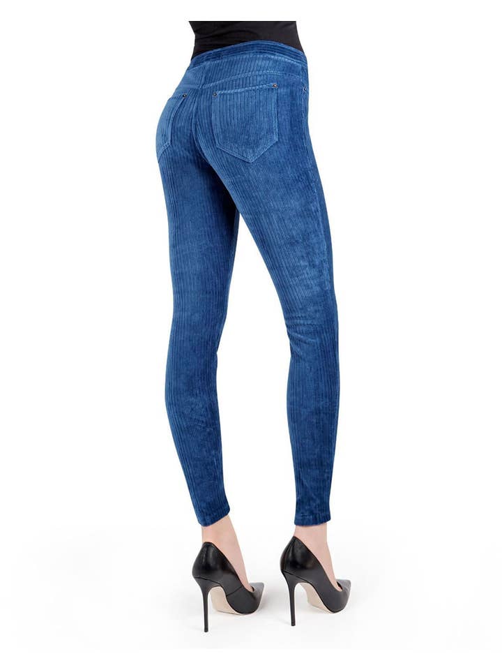 Infinity Classics International Inc. - Wholesale Fashion Leggings - Women's - MeMoi Wide-Rib Stretch Corduroy Leggings