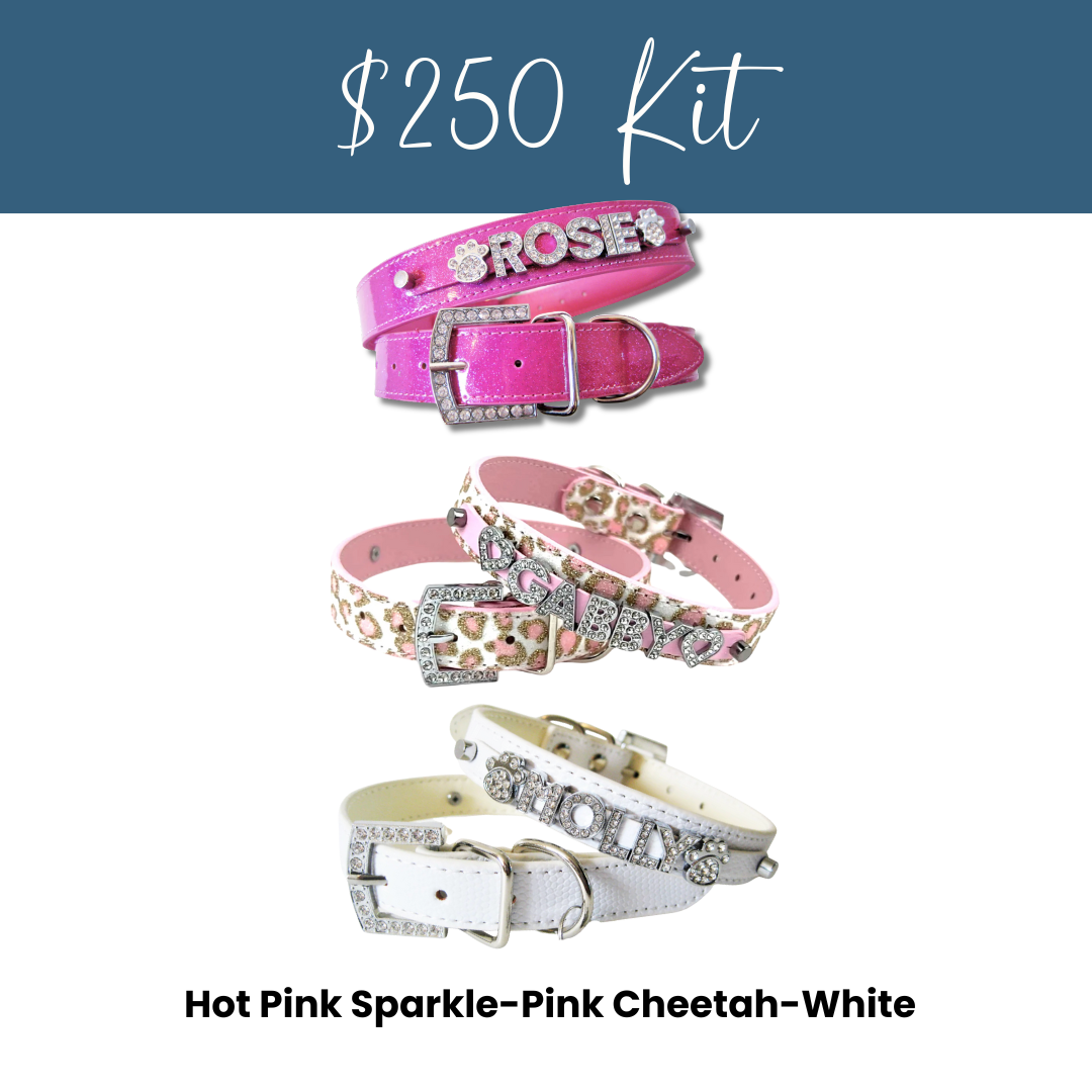 House of FurBaby - Wholesale Pet Collar - Cat/Dog - DIY Pet Collar Bar Kit: Silver Sparkle 280 Pieces $600 Value32