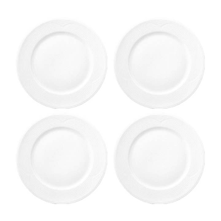 Porzellan Saturn Ø 11" Runder Weißer Porzellanteller (4er-Set) für den Großhandel von TURGLA HOME