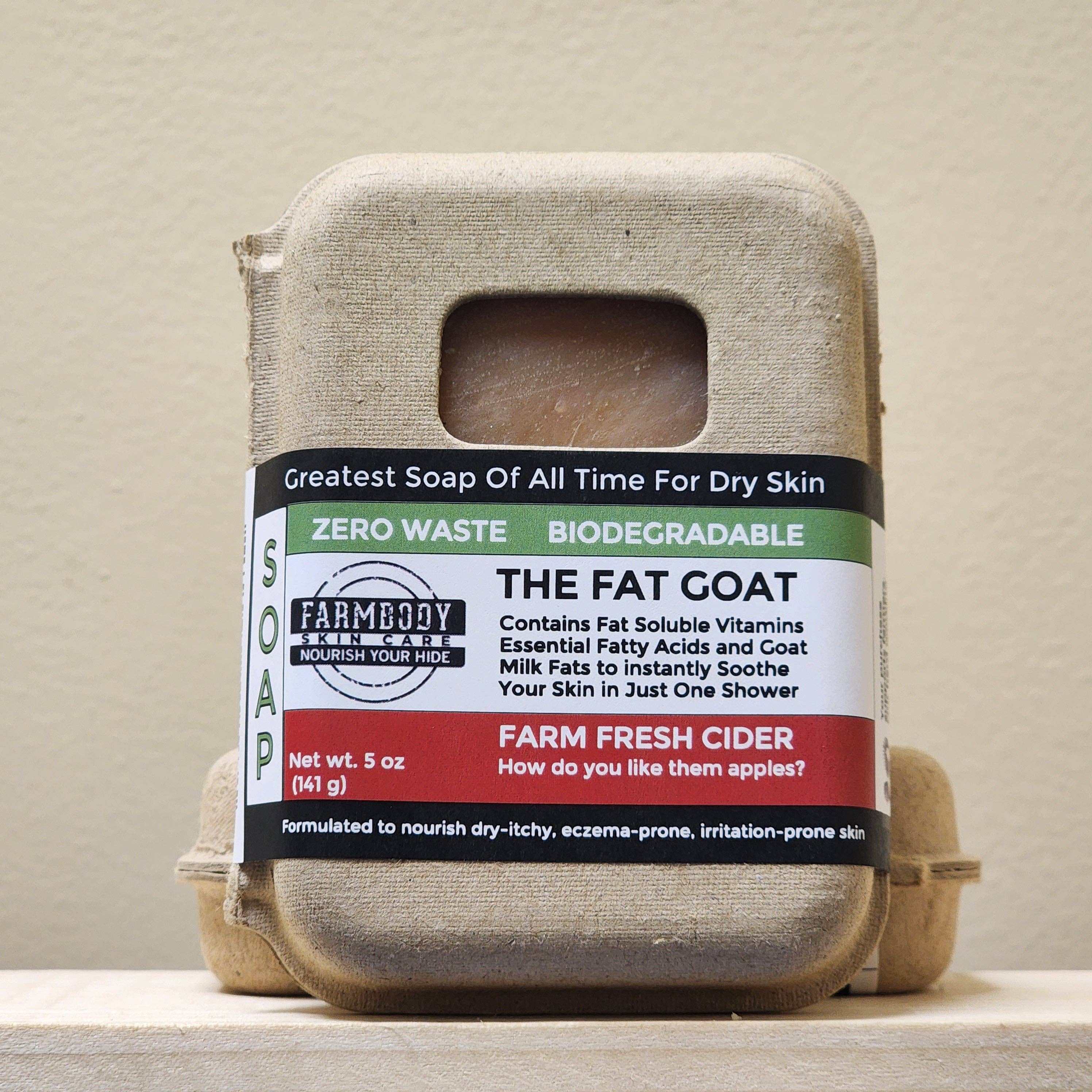 Farmbody Skin Care - Venta al por mayor Pastilla de jabón - The Fat Goat | El mejor jabón de leche de cabra y sebo para eccema y piel irritada6