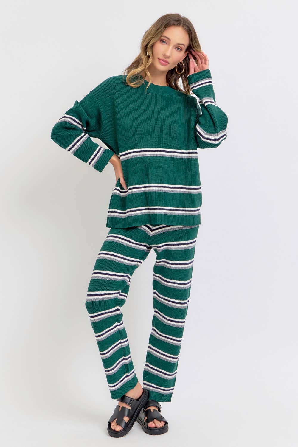 Sweet Lovely by Jen – Engroshandel Pullover - Dame – STRIBET STRIKTOP/SWEATER30