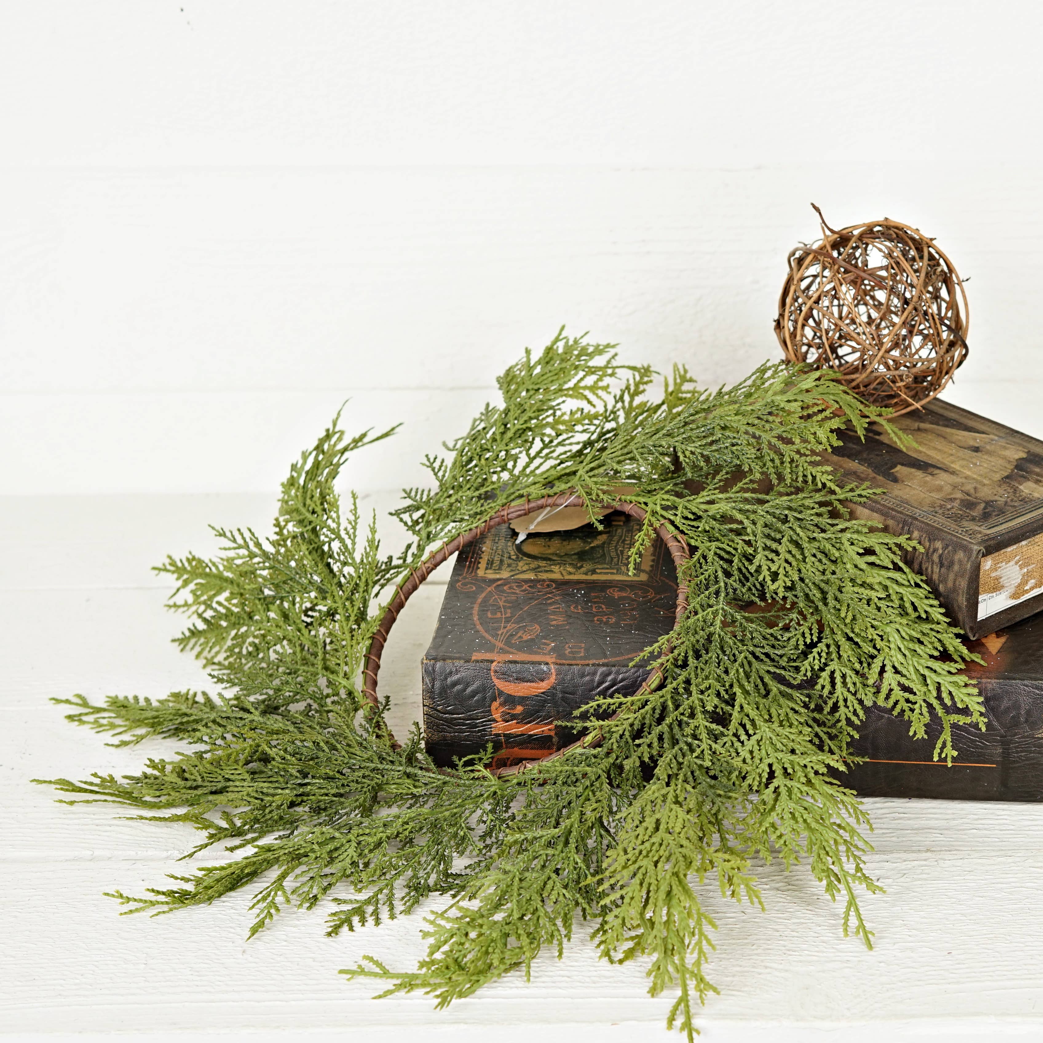 Holiday Depot Inc. - Wholesale Wreath - 510302- 6.5in(18in) Ring-Superior Real Touch Mix Cedar3