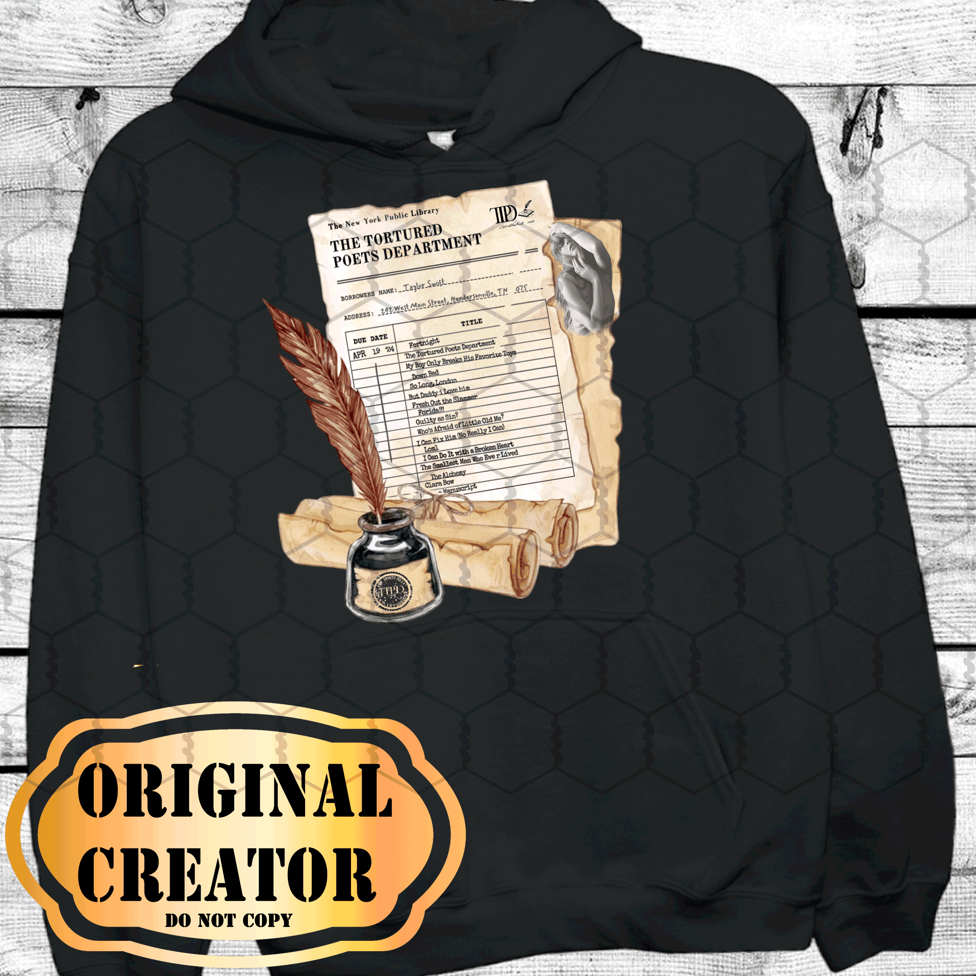 A Blessed Texas Mess Boutique - Wholesale T-Shirt (Graphic) - Women's - Tortured Poets Dept 2024 Taylor Swift Music Inspired Swiftie5