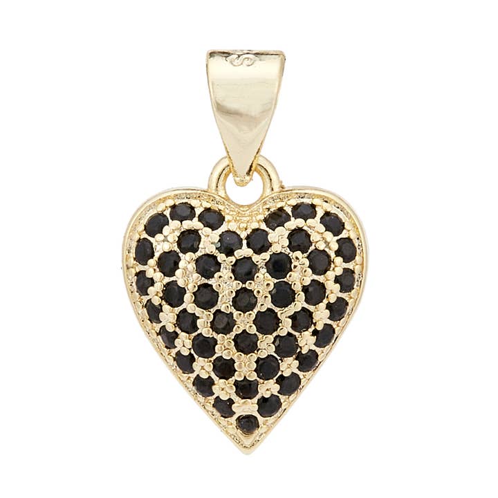Black Heart - Charm for wholesale by Duke and Jae