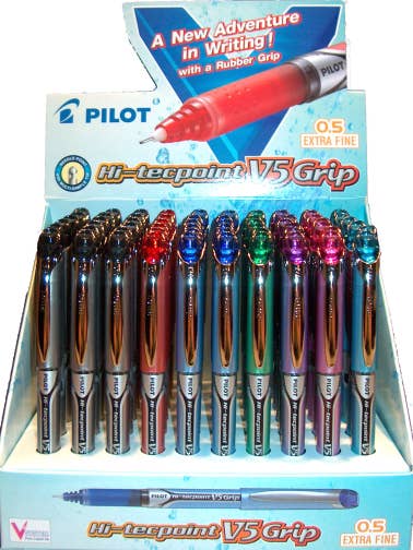 Stylo roller à encre liquide, V5, extra-fin, lot de 60 pour la vente par Pilot