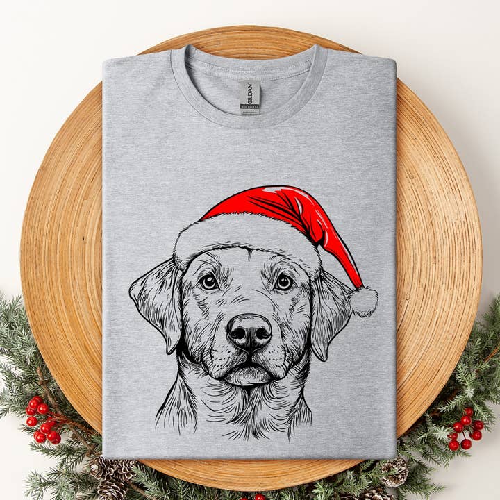 Labrador Retriever, kerstman, kerstman, hondenliefhebber, T-shirt voor huisdieren voor wholesale door Refinery Number One LLC