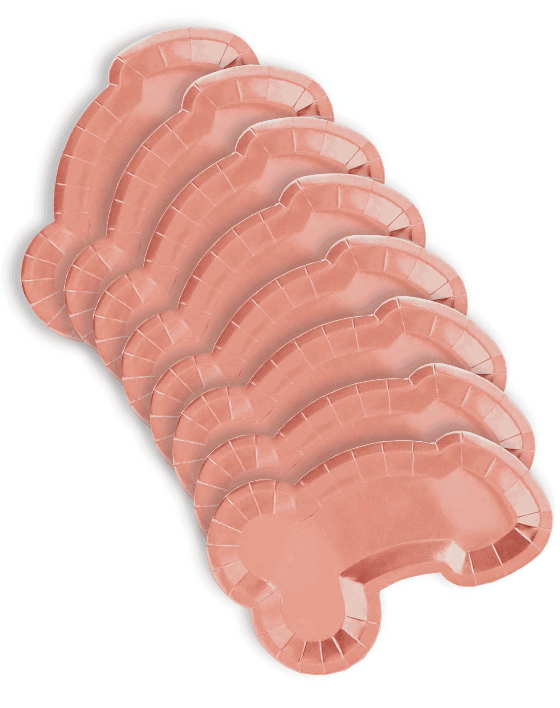 Little Genie Productions - Vente Assiette jetable - ***VENTE*** Assiettes en or rose en forme de pénis Glitterati1