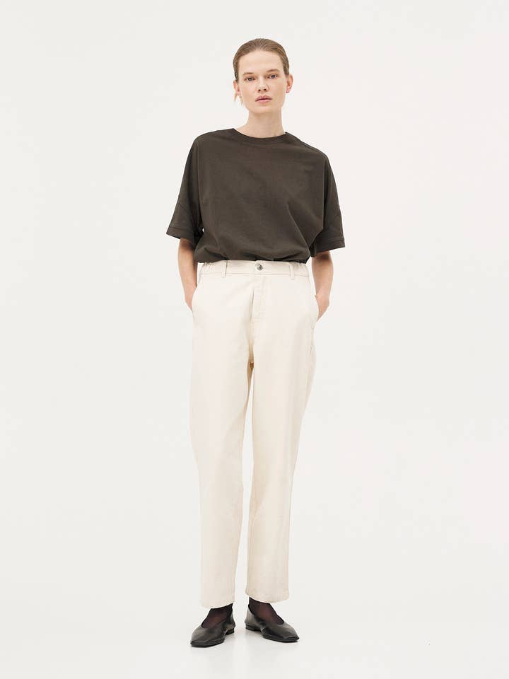 NOYOCO - Wholesale T-Shirt - Unisex - Unisex T-shirt Haria Khaki6