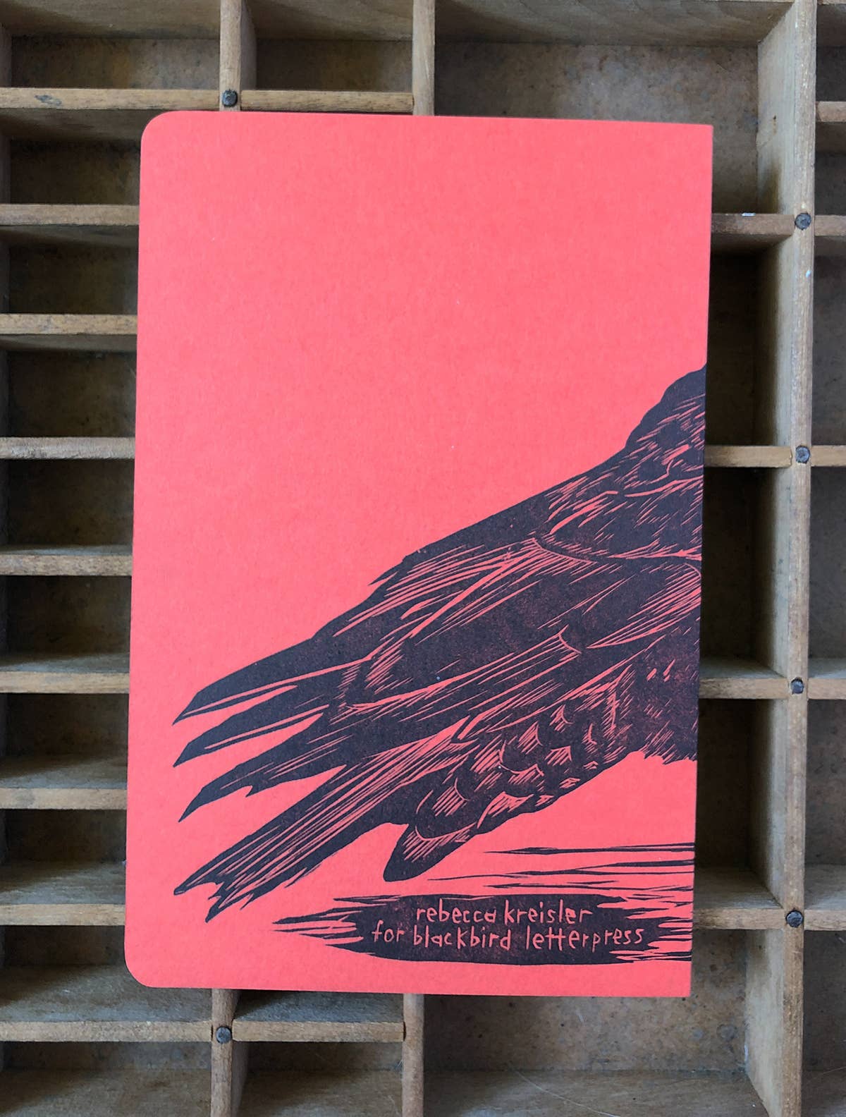 Blackbird Letterpress – wholesale Notebook – crow letterpress notebook3
