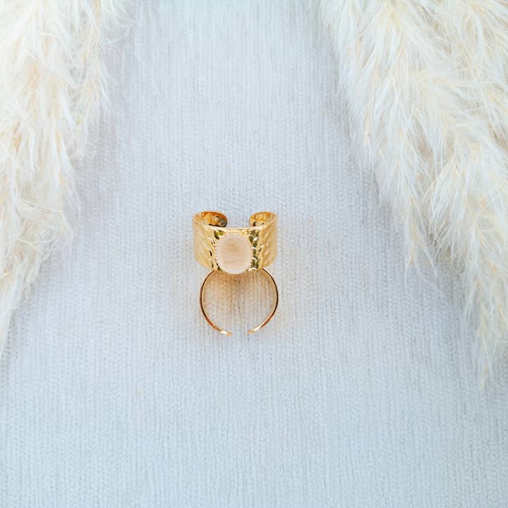 Coraly Création Bijoux - Wholesale Single Stone/Solitaire Ring - LILA PINK QUARTZ RING2