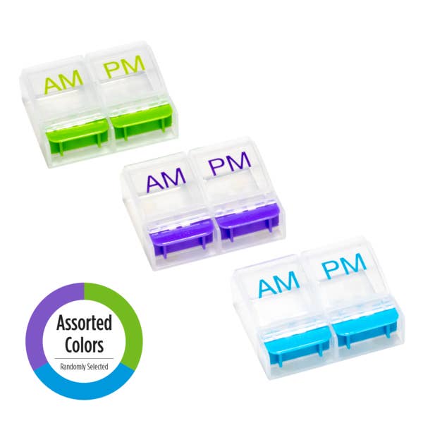 Apothecary Products LLC - Wholesale Pill Organizer - Ezy Dose® Push Button Daily AM/PM Pill Organizer (XL)2