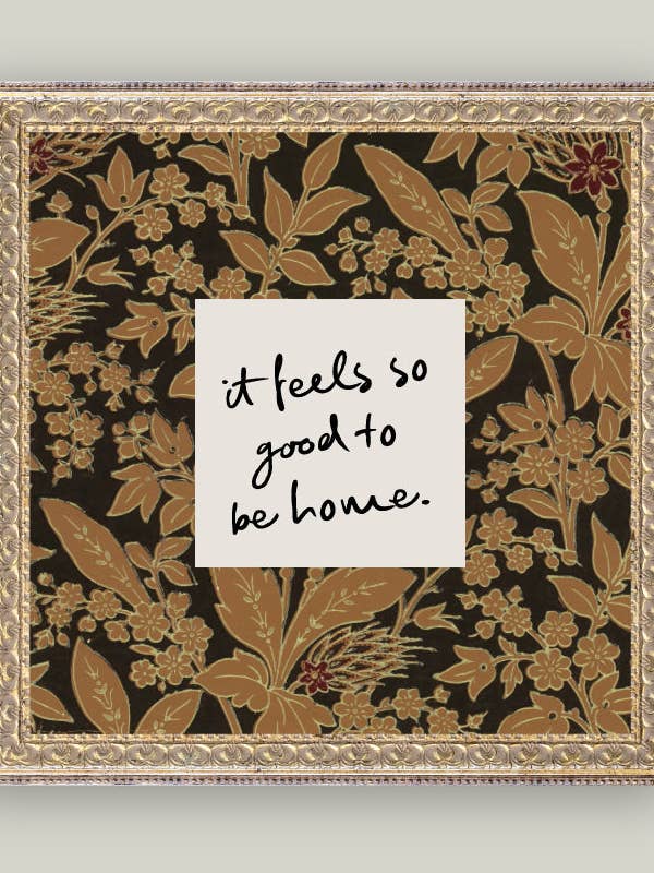 Zo Goed Om Thuis Te Zijn Ingelijste Antieke Kunst voor wholesale door Petal Lane Home