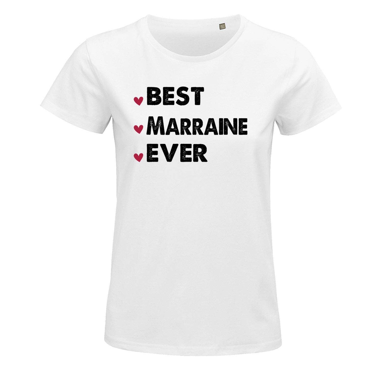 Planetee - Wholesale Screen Printed T-Shirt - Women's - Best Marraine Ever women's T-shirt0