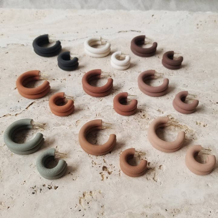 That Clay Girl Co. - Wholesale Hoop Earrings - Polymer Clay Earrings | Small Hoops | Hoop Earrings | Hoops13