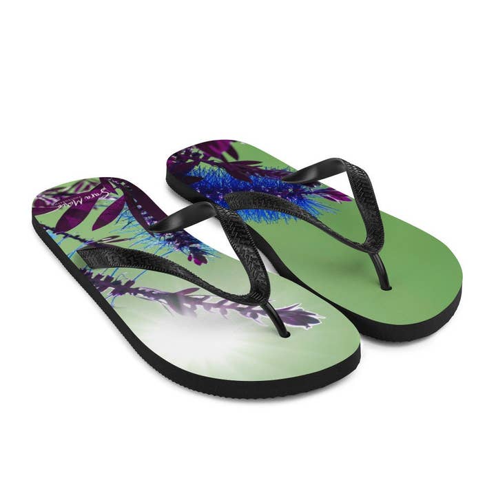Sara Marie Hawai'i – Großhandel Flip-Flops – Damen – Gummipantoffeln - Abstract Flower Burst 1
