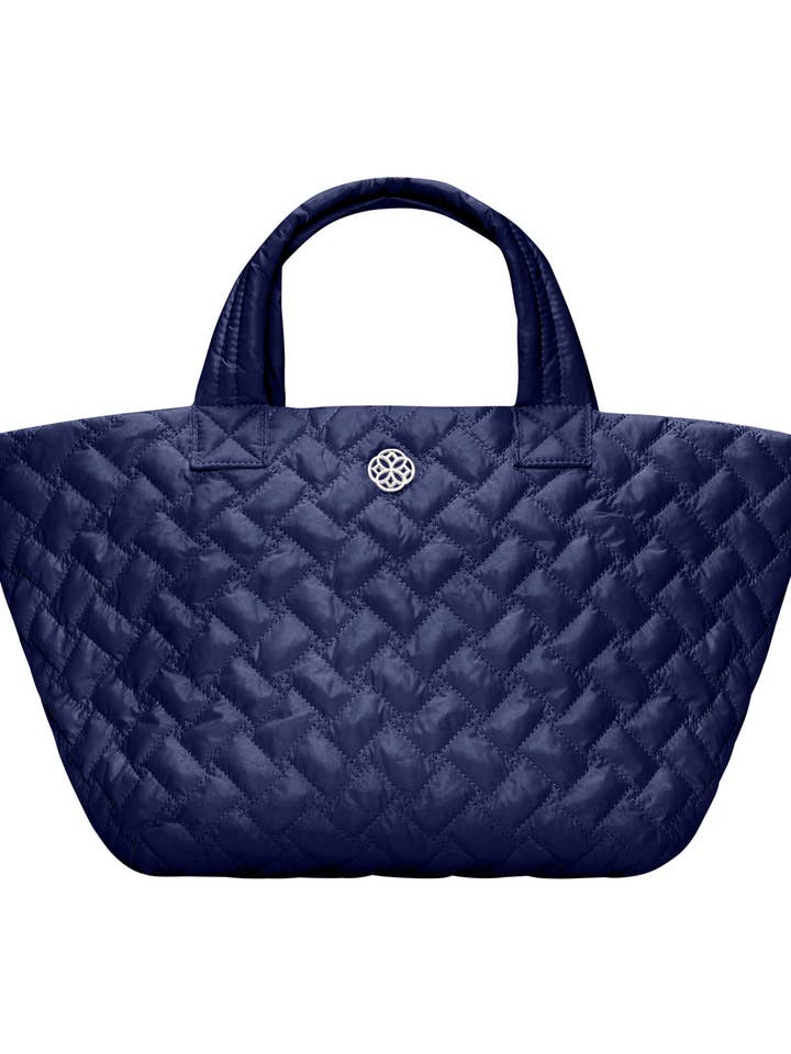 Navy Small Quilted Tote similar MZ Wallace & Oliver Thomas for wholesale by Ameliora