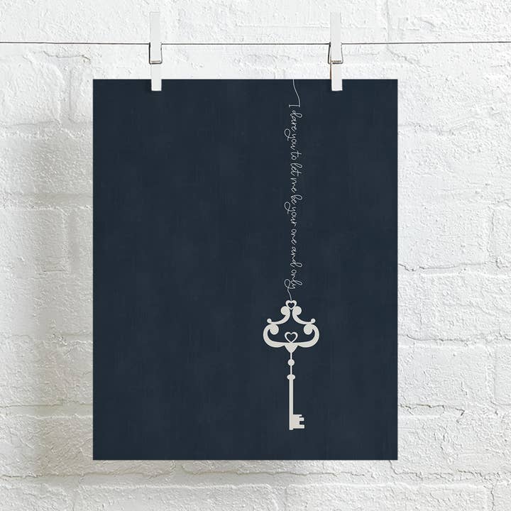 Adele | One & Only - modern music song lyric wall art print for wholesale by Lyrical Artworks