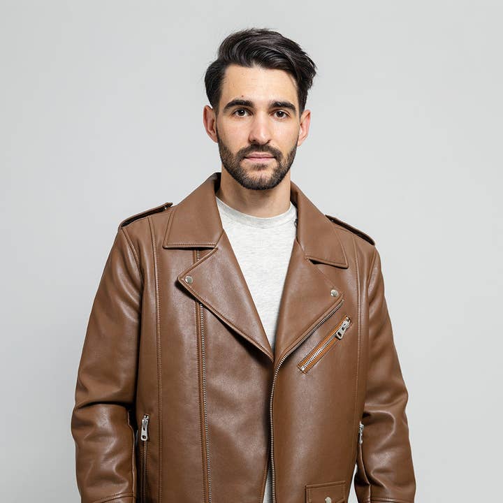 Nash Vegane Kunstlederjacke für den Großhandel von USA Leather Shop