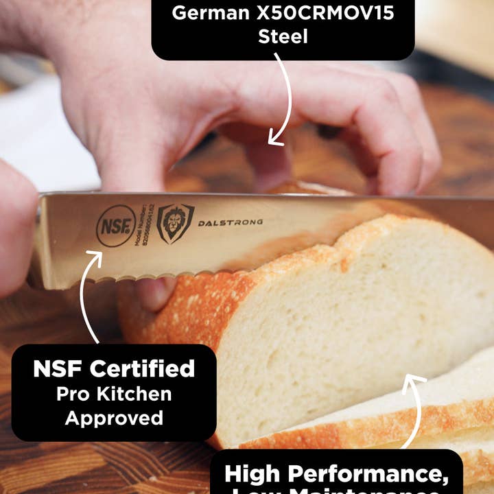 Dalstrong - Wholesale Knife Set - 18-piece Colossal Knife Set with Block | Red Handles | Gladiator Series | Knives NSF Certified | Dalstrong ©6