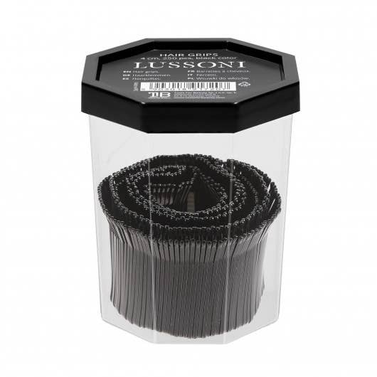 Lussoni Hair Grips Black 4cm 250pc for wholesale by Beauty Pro