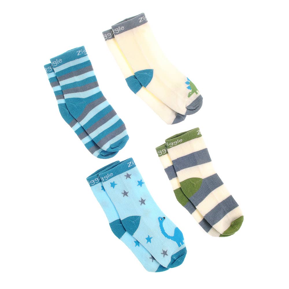 Ziggle Baby - Venta al por mayor Calcetines - Bebés - Set de calcetines con dinosaurios en caja1