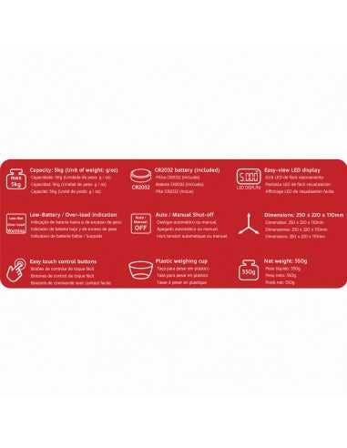 Haeger – Großhandel Waage – Haeger SANTINI Küchenwaage mit Schüssel2