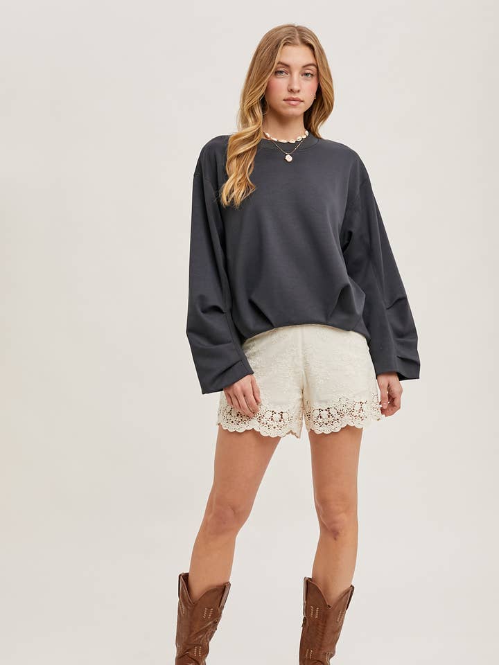 Bluivy – Engroshandel Sweatshirt - Dame – SOFTSTREME PULLOVER MED VOLUMINØSE ÆRMER6